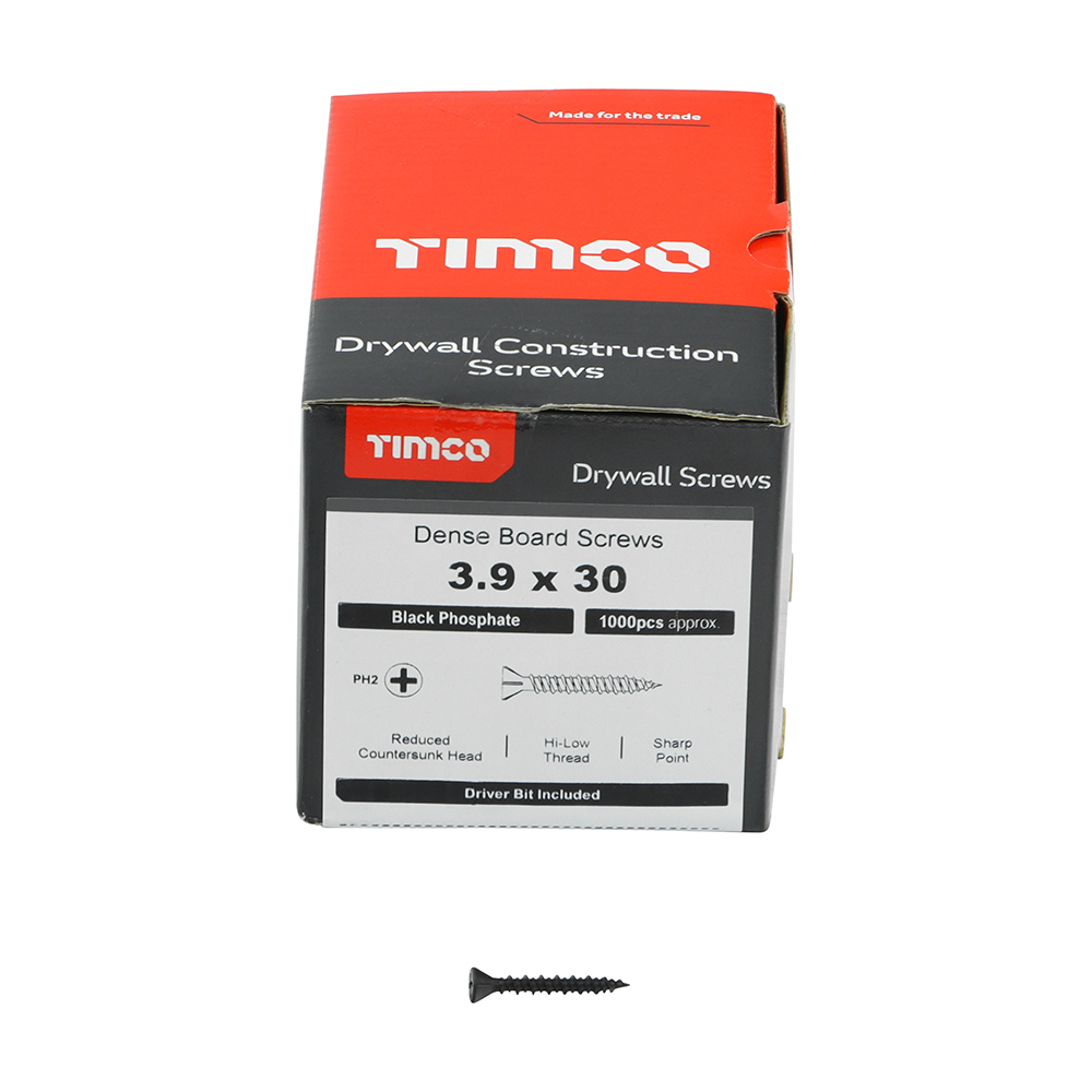 Dense Board Screw PH2 Black - Image 3