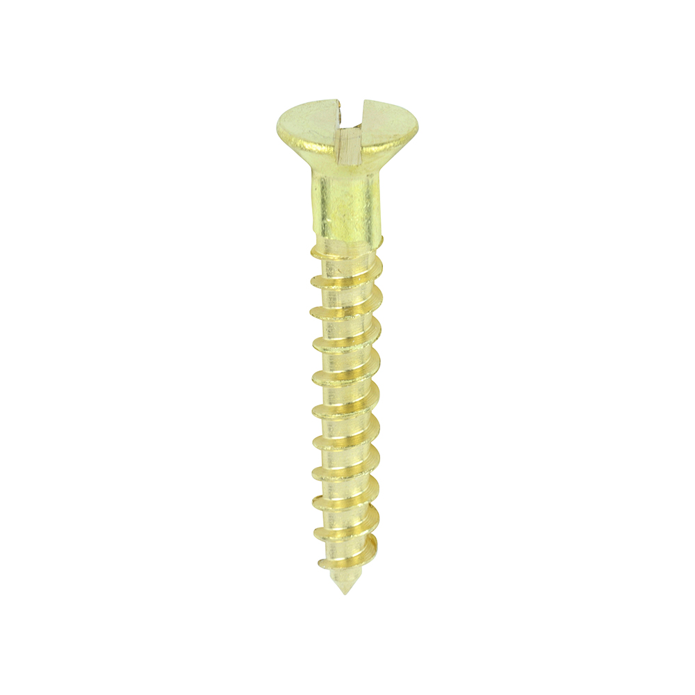 Brass Timber Screw SLOT CSK - Image 1