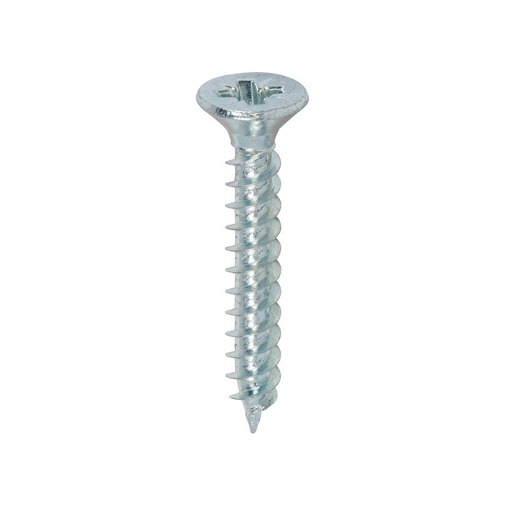 Twin Woodscrew PZ2 CSK Zinc