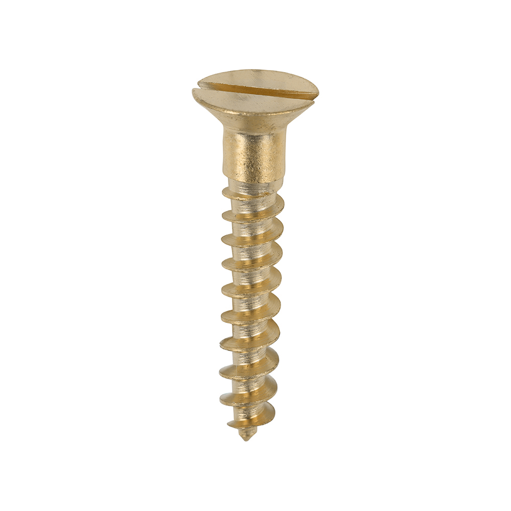 Brass Timber Screw SLOT CSK