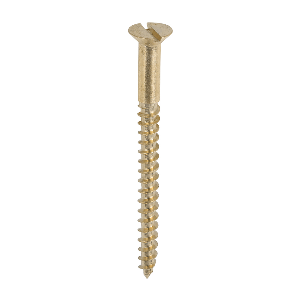 Brass Timber Screw SLOT CSK