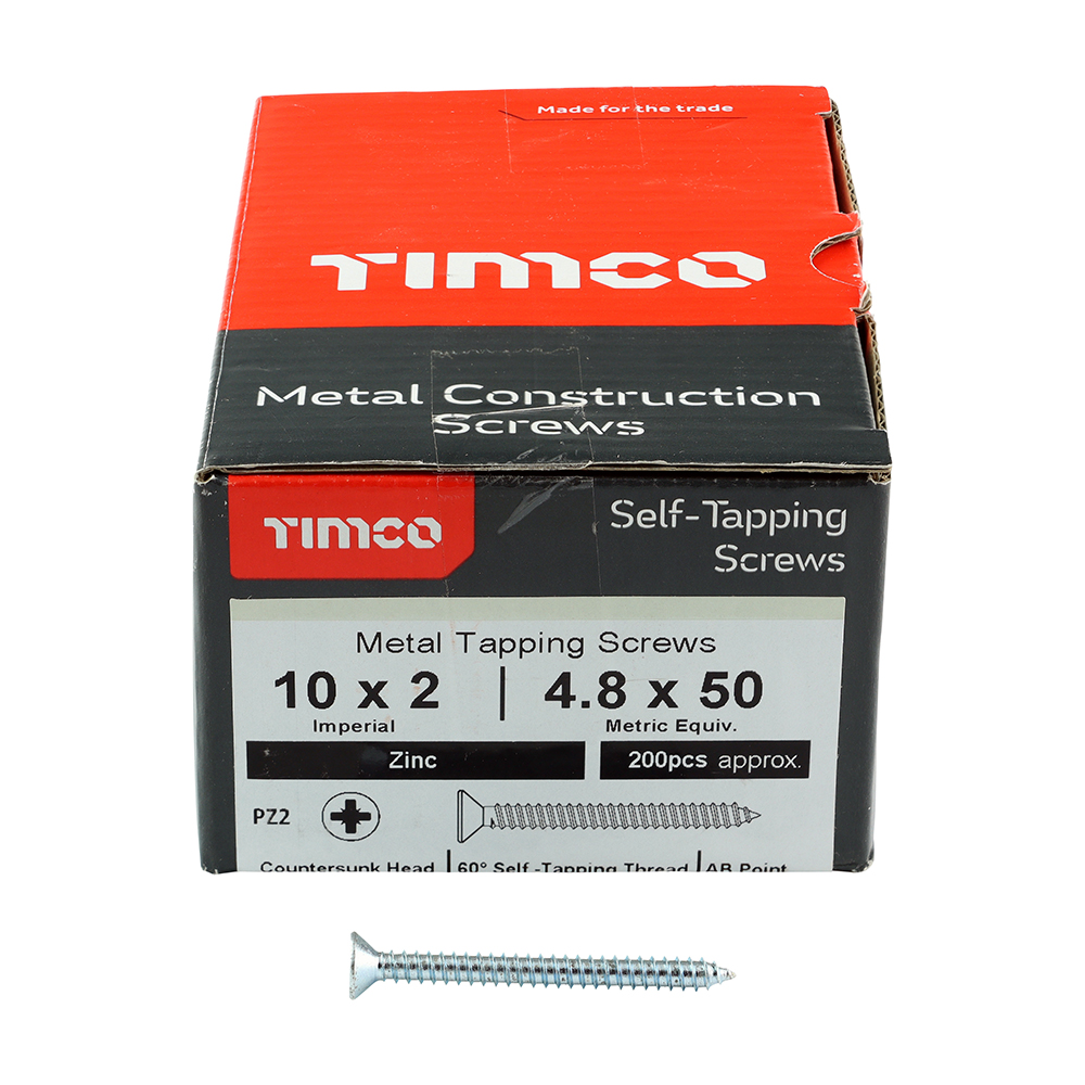 S/Tapping Screw PZ2 CSK Zinc - Image 3