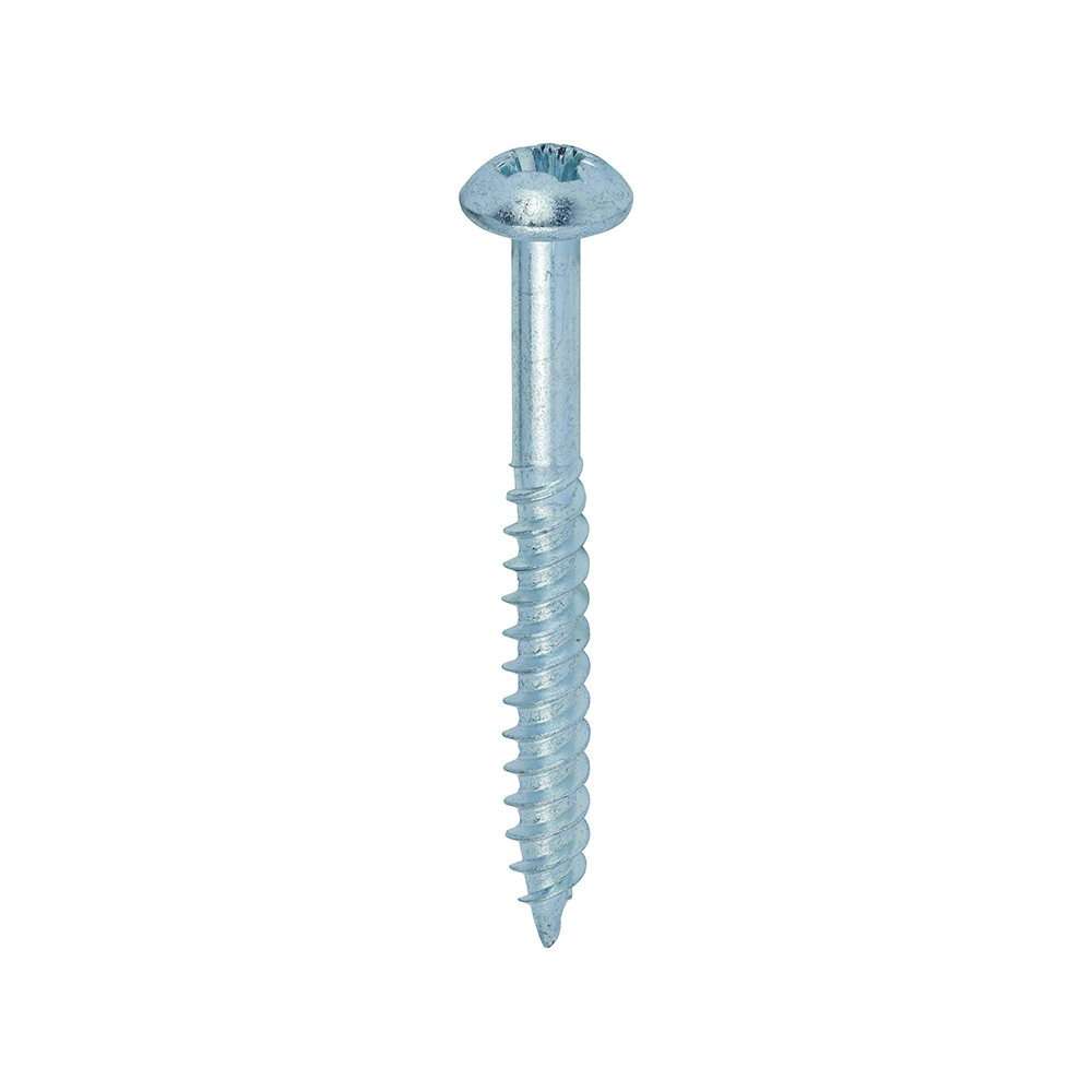 Twin Woodscrew PZ3 RND Zinc