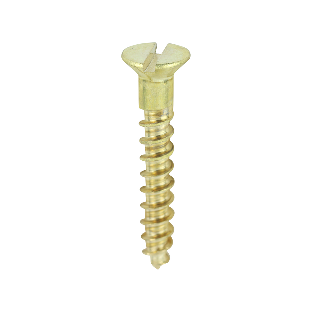 Brass Timber Screw SLOT CSK