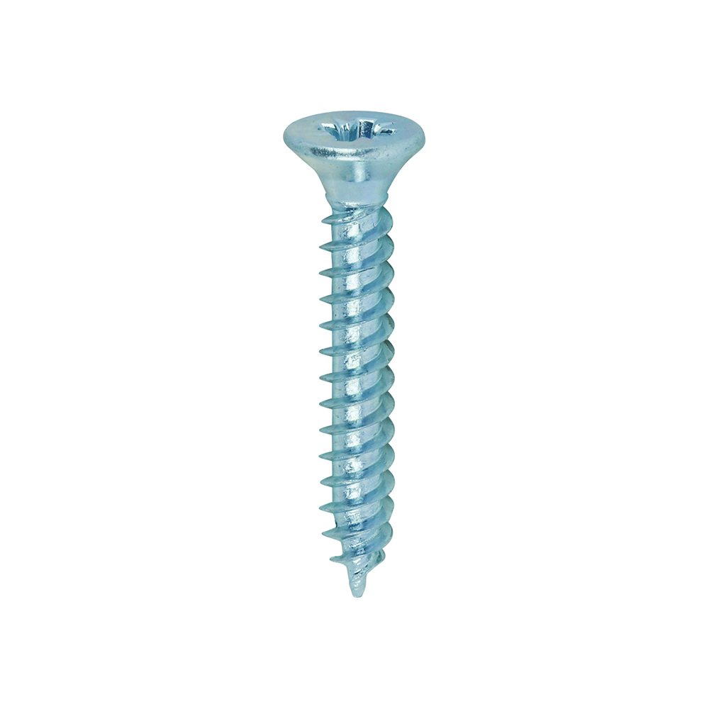 Twin Woodscrew PZ1 CSK Zinc