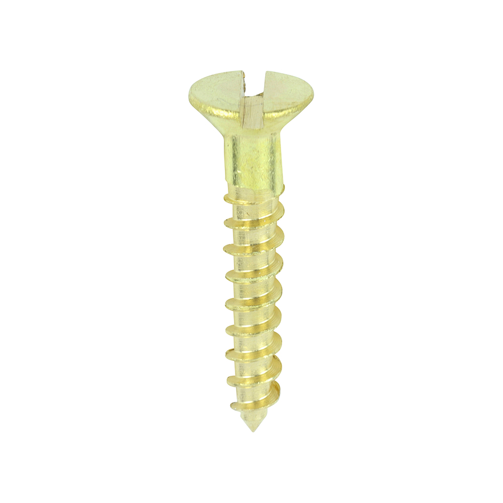Brass Timber Screw SLOT CSK - Image 1