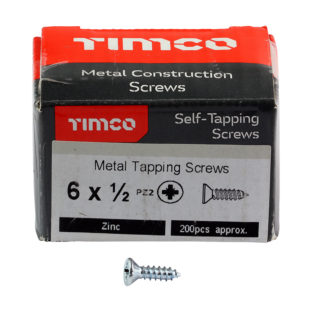 S/Tapping Screw PZ2 CSK Zinc - Image 3
