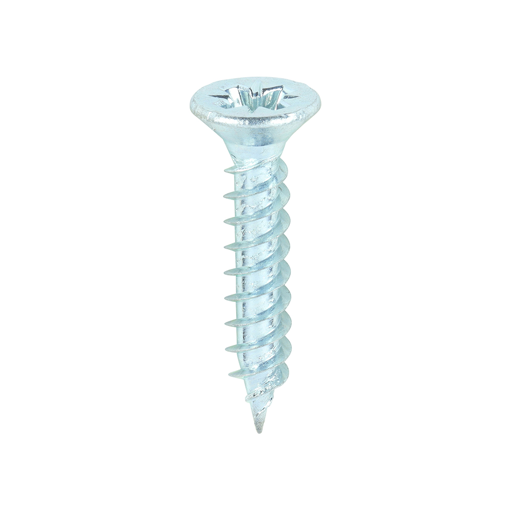 Twin Woodscrew PZ2 CSK Zinc