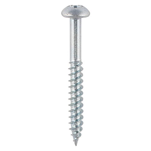 Twin Woodscrew PZ2 RND Zinc