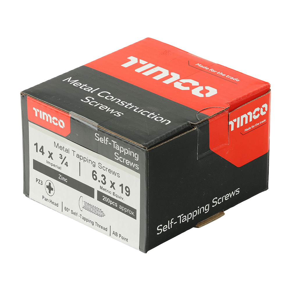 S/Tapping Screw PZ3 PAN Zinc - Image 2