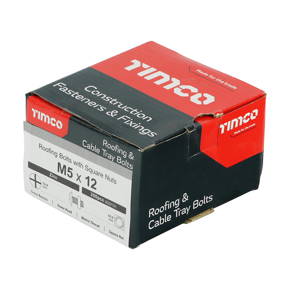 Roofing Bolt & SQ Nut Zinc - Image 2