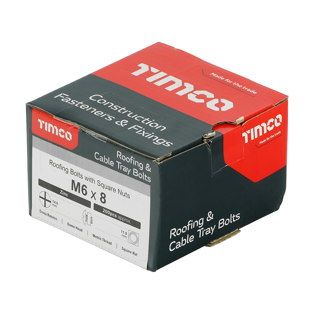 Roofing Bolt & SQ Nut Zinc - Image 2