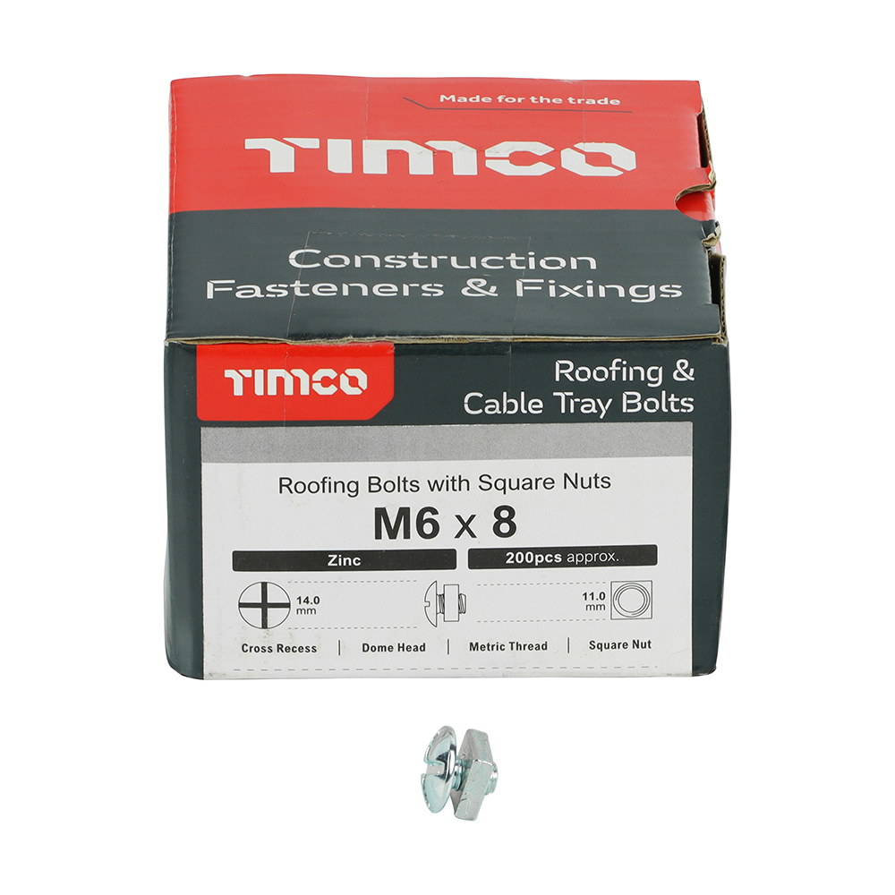 Roofing Bolt & SQ Nut Zinc - Image 3