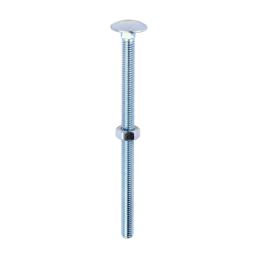 Carriage Bolt & Hex Nut - BZP - Image 1