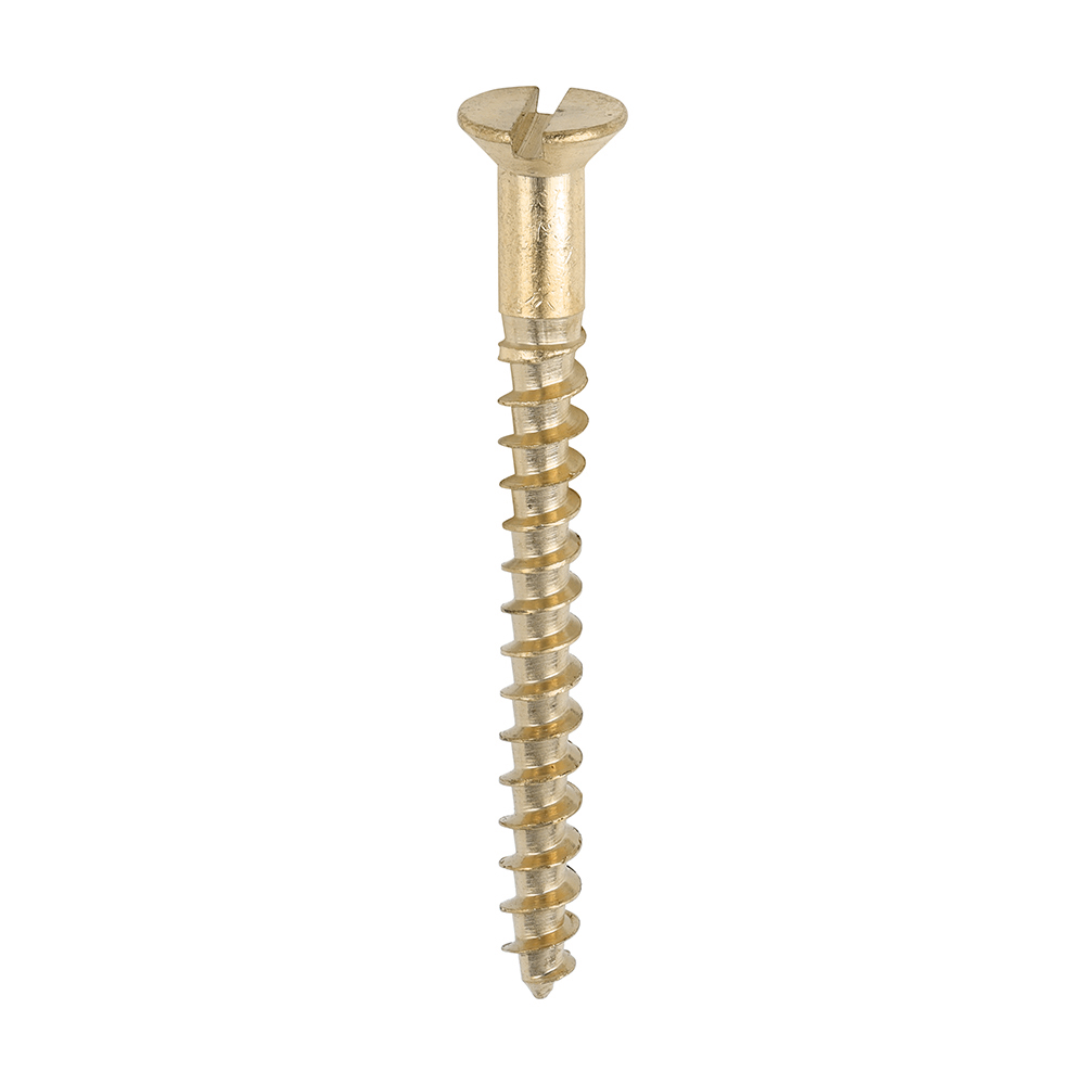 Brass Timber Screw SLOT CSK