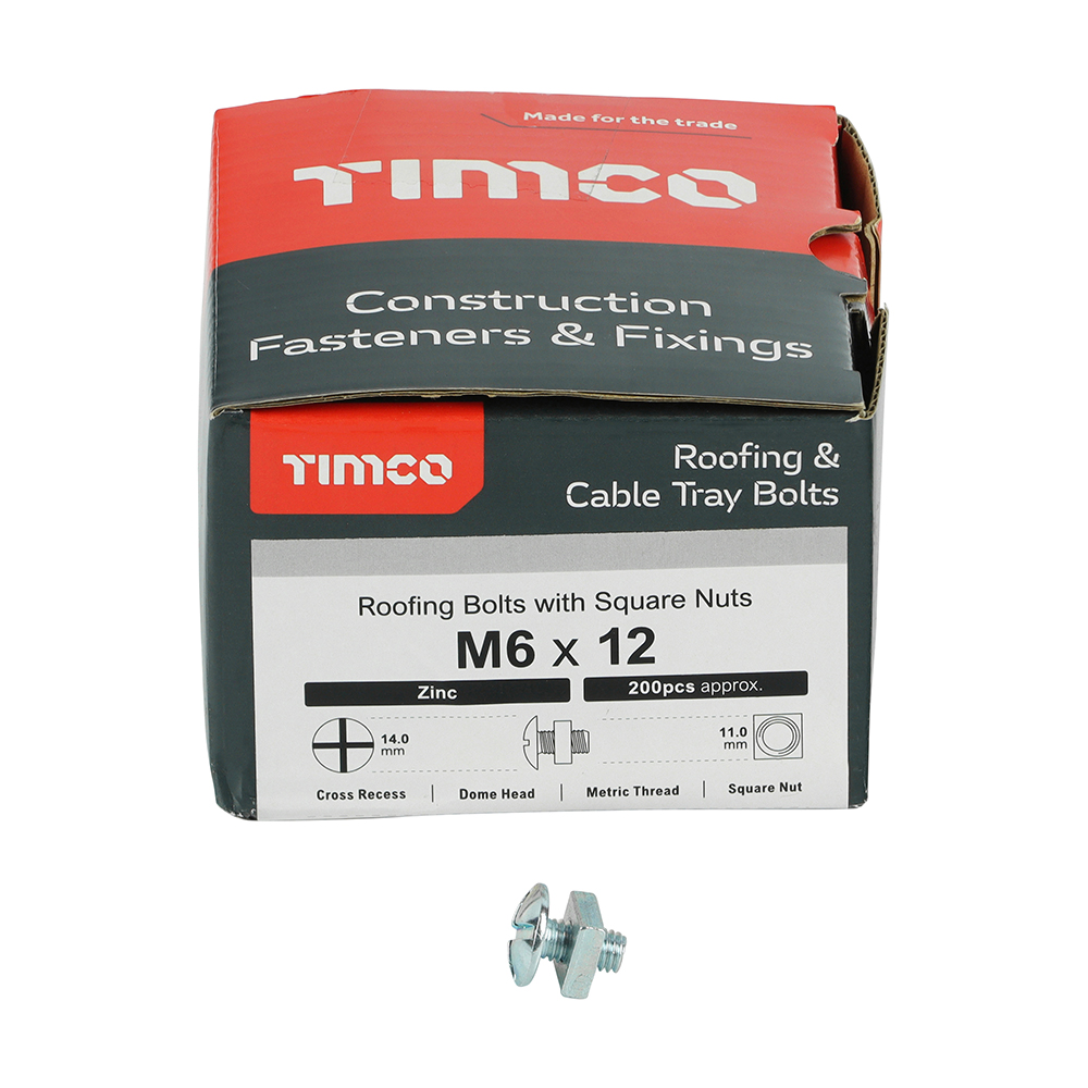 Roofing Bolt & SQ Nut Zinc - Image 3