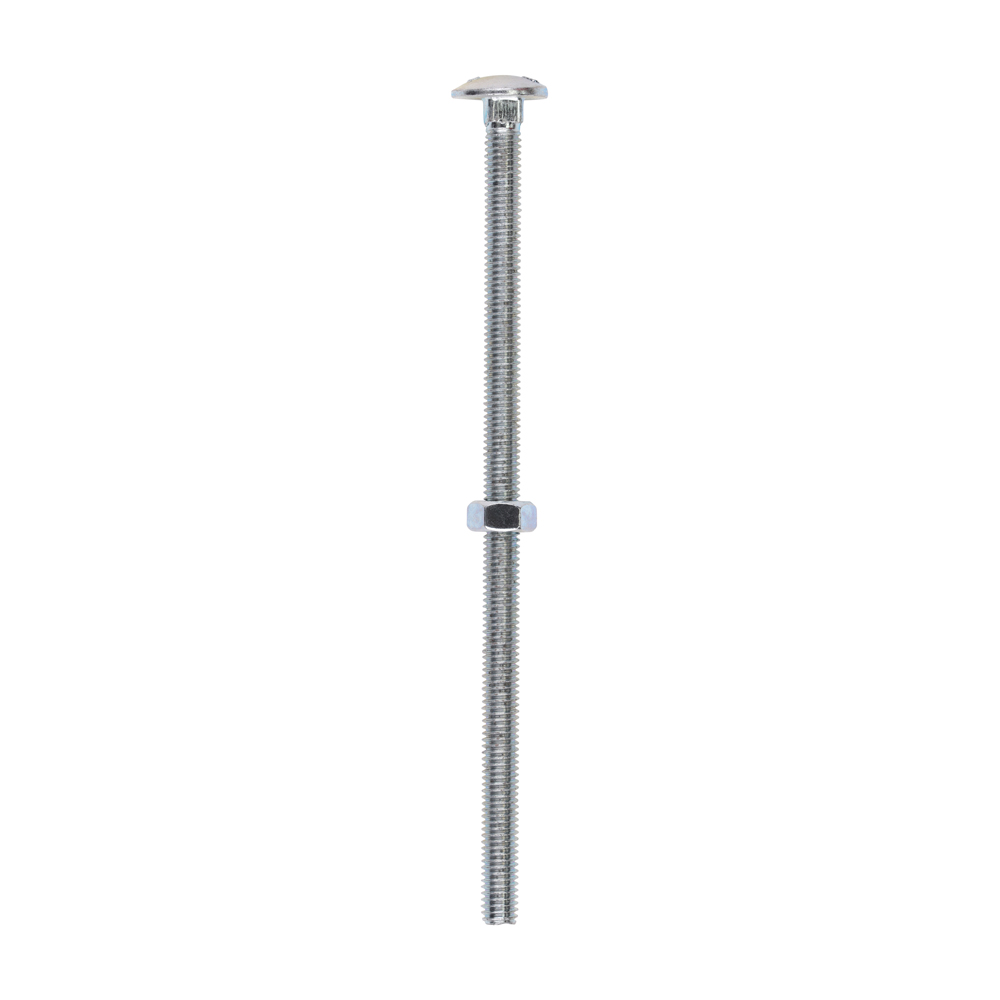 Carriage Bolt & Hex Nut - BZP - Image 1