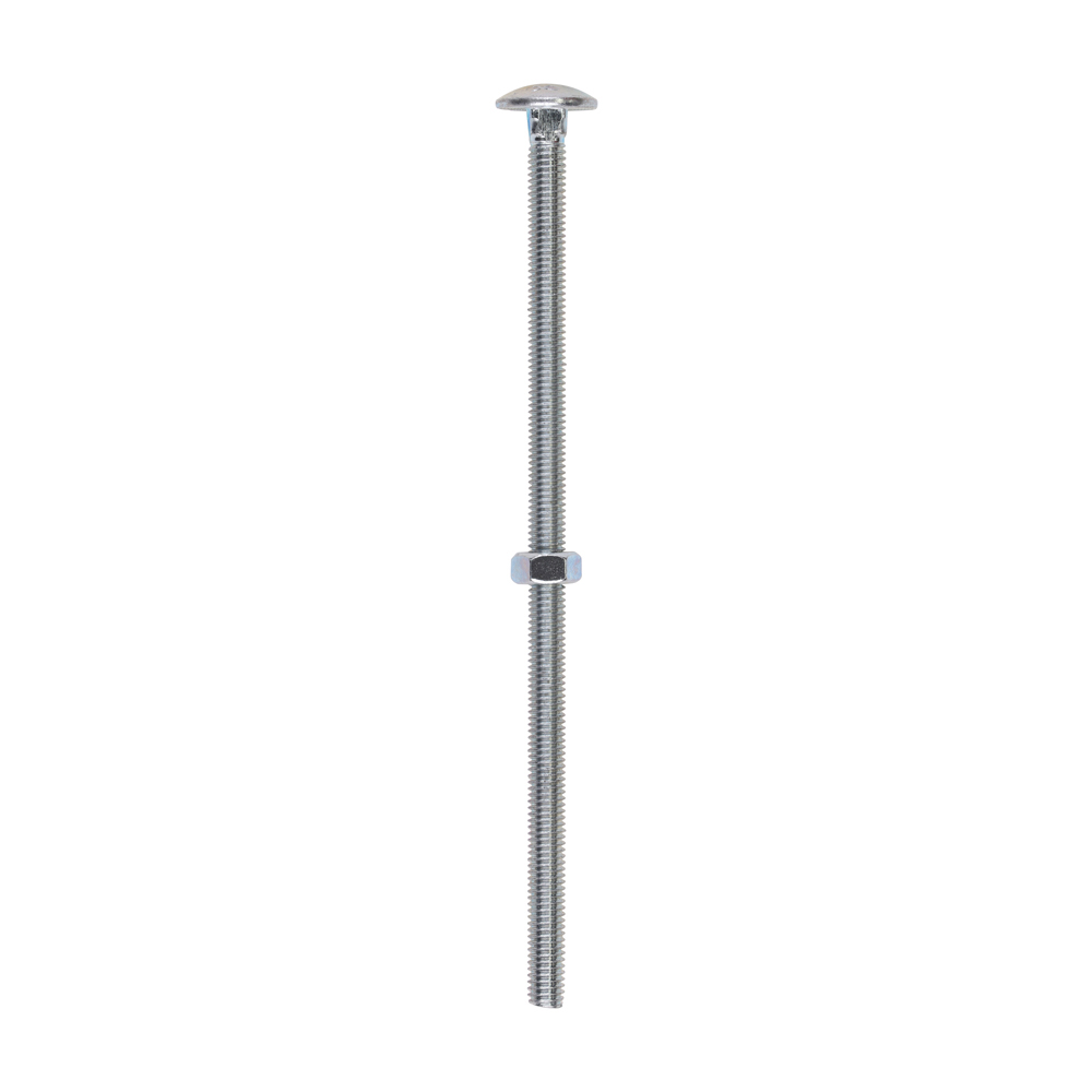 Carriage Bolt & Hex Nut - BZP - Image 1
