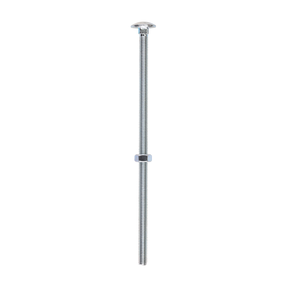 Carriage Bolt & Hex Nut - BZP - Image 1