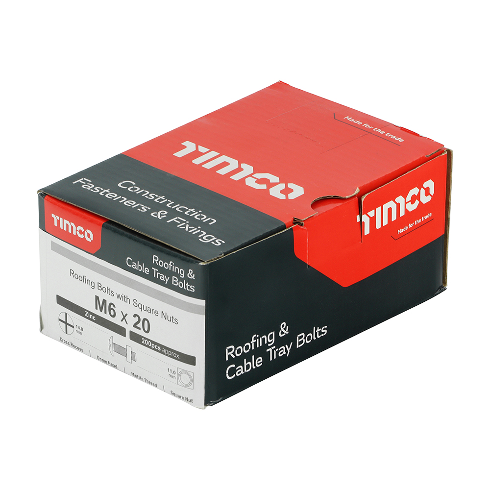 Roofing Bolt & SQ Nut Zinc - Image 2