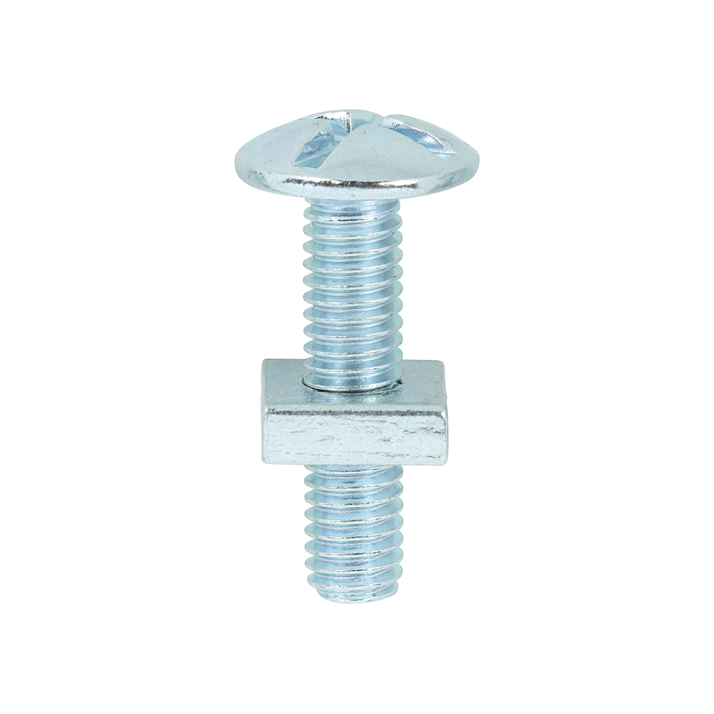 Roofing Bolt & SQ Nut Zinc