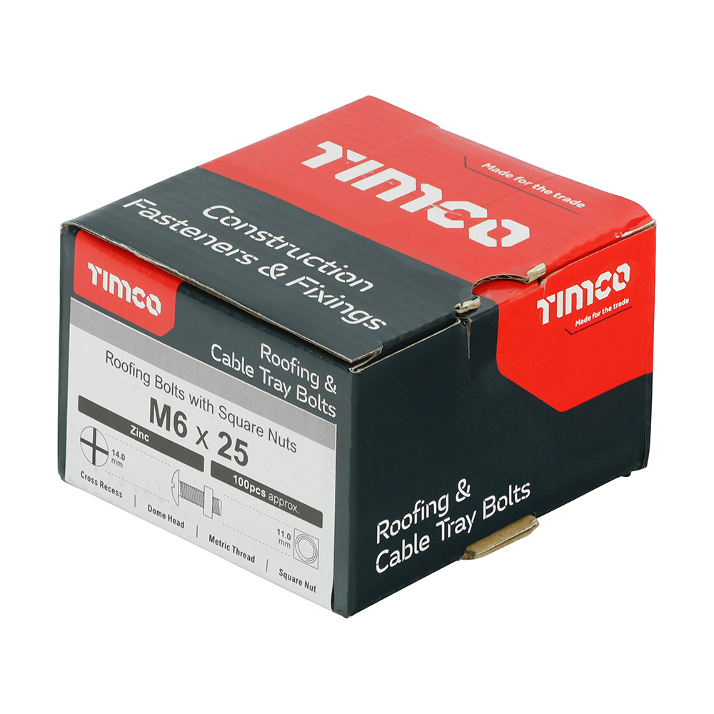 Roofing Bolt & SQ Nut Zinc - Image 2