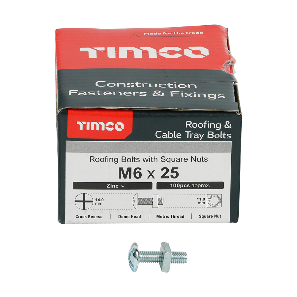 Roofing Bolt & SQ Nut Zinc - Image 3