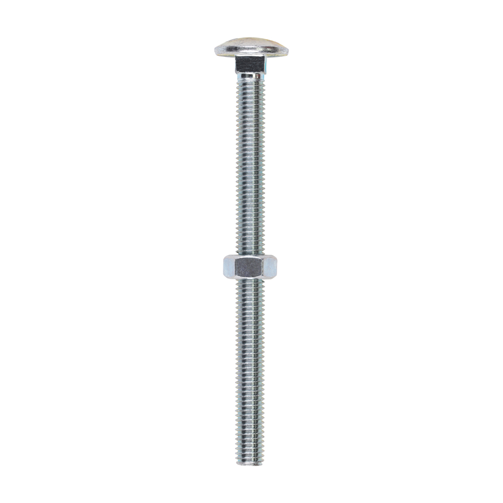Carriage Bolt & Hex Nut - BZP - Image 1