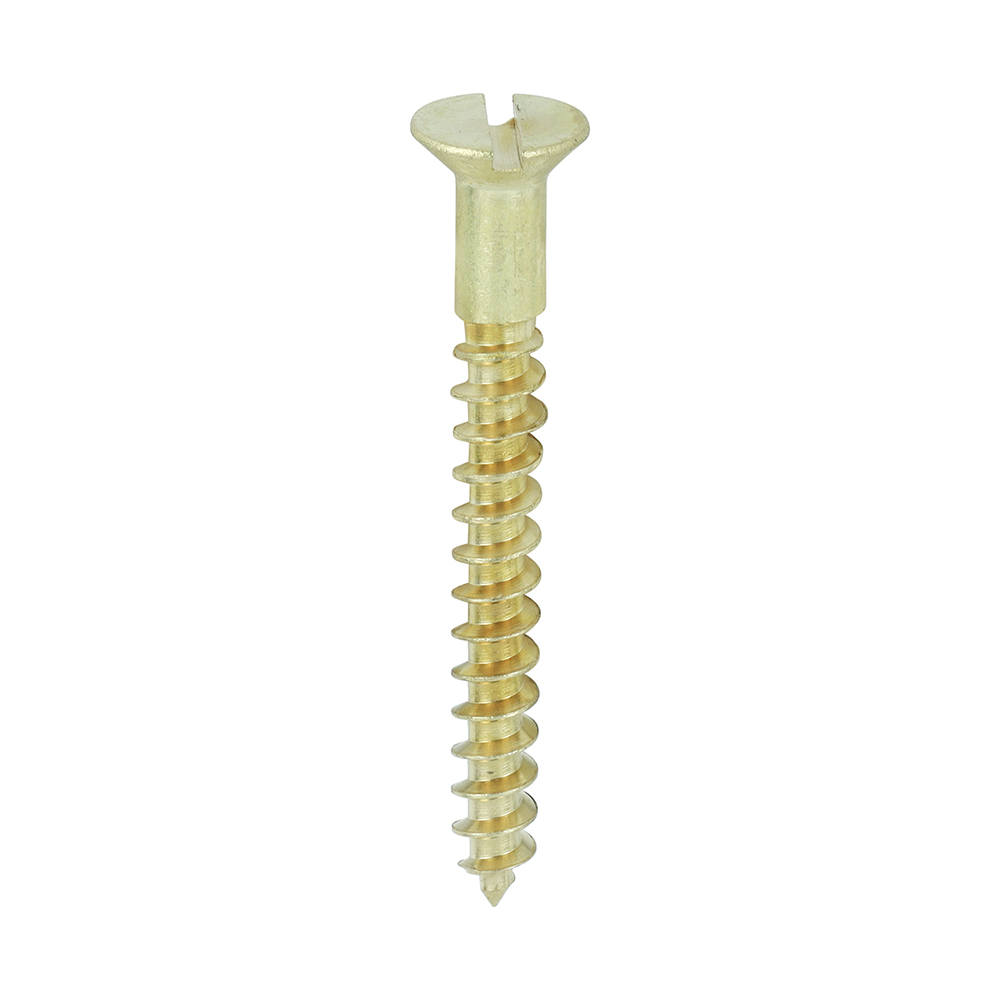 Brass Timber Screw SLOT CSK