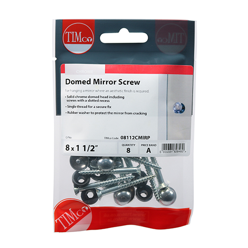 Mirror Screw Dome - Chrome - Image 2