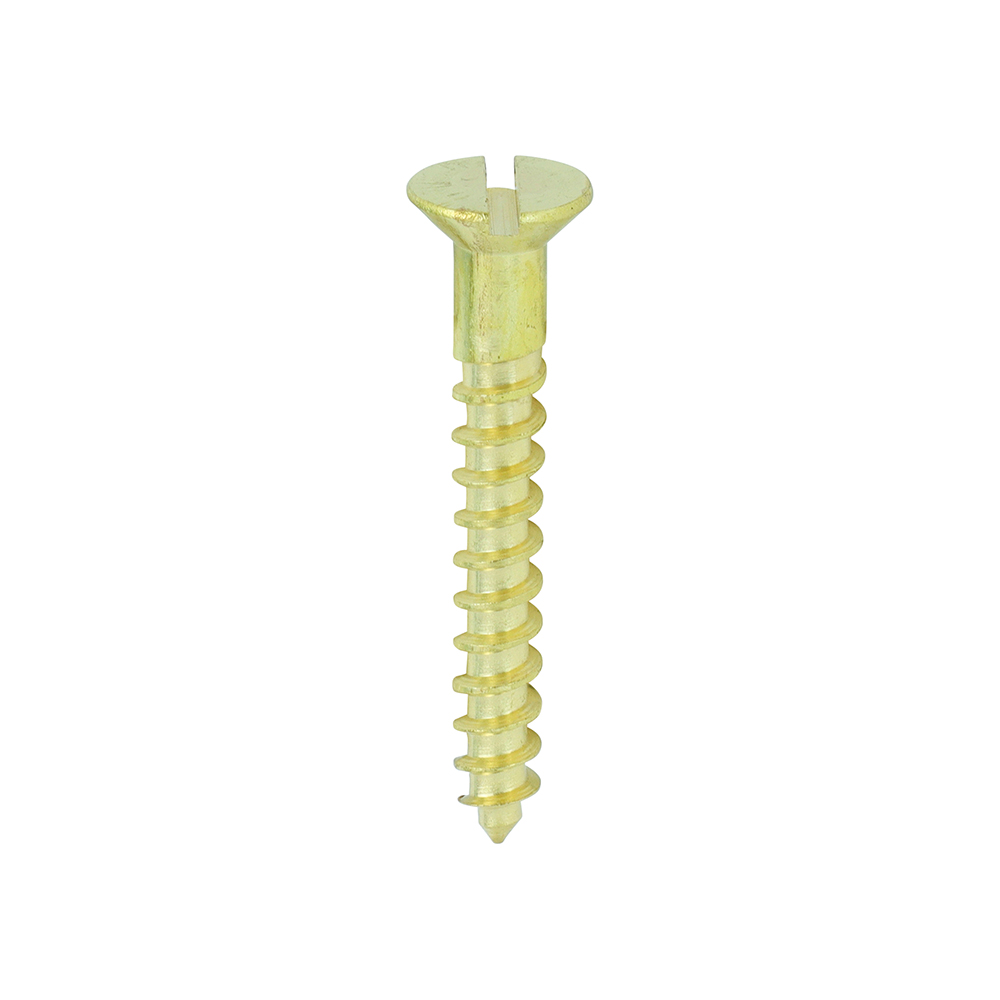 Brass Timber Screw SLOT CSK