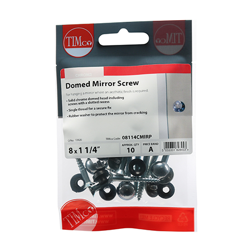Mirror Screw Dome - Chrome - Image 2
