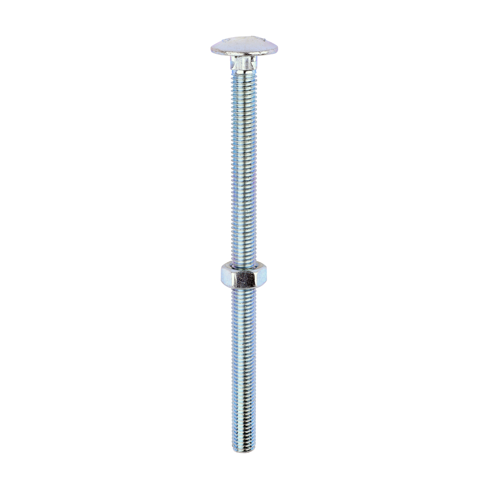 Carriage Bolt & Hex Nut - BZP - Image 1