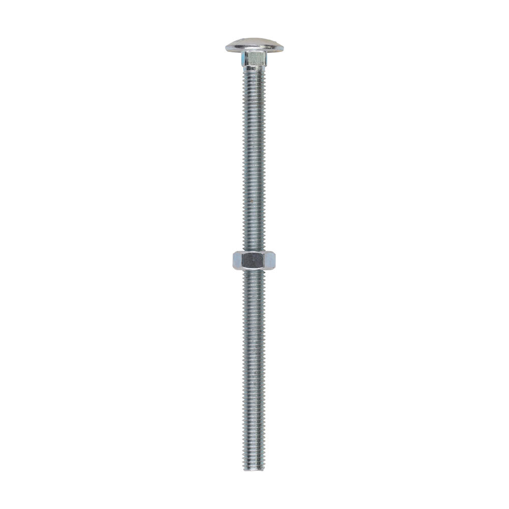 Carriage Bolt & Hex Nut - BZP - Image 1