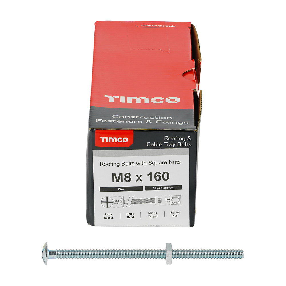 Roofing Bolt & SQ Nut Zinc - Image 3