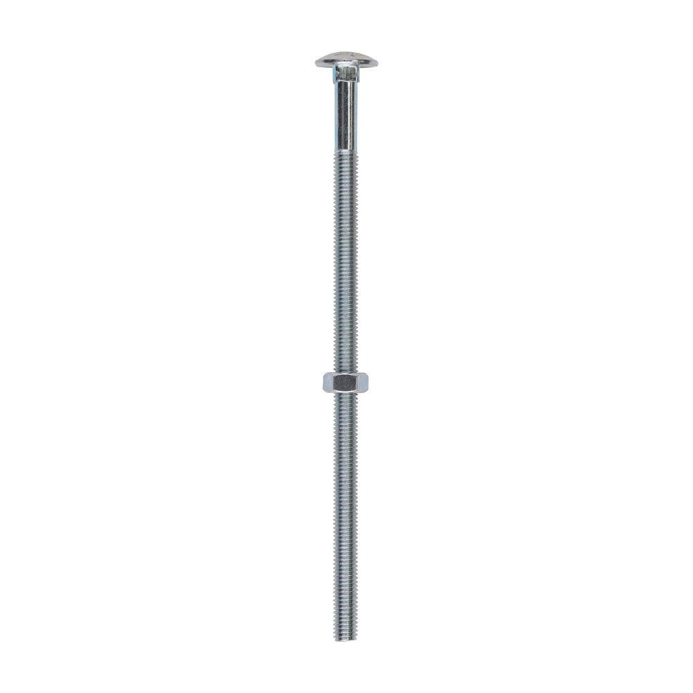 Carriage Bolt & Hex Nut - BZP - Image 1