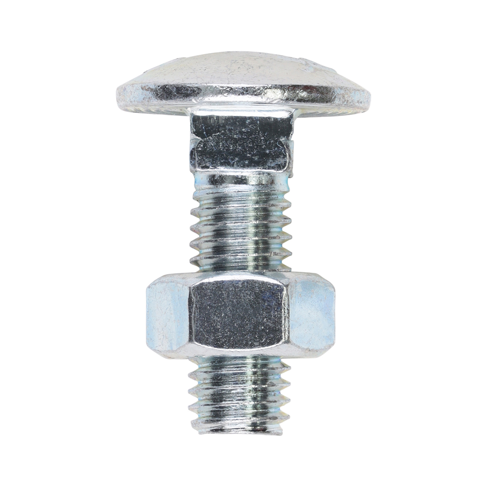 Carriage Bolt & Hex Nut - BZP - Image 1