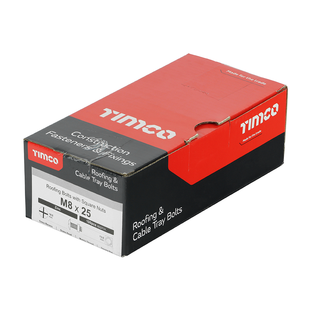 Roofing Bolt & SQ Nut Zinc - Image 2