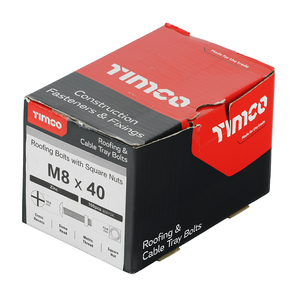 Roofing Bolt & SQ Nut Zinc - Image 2