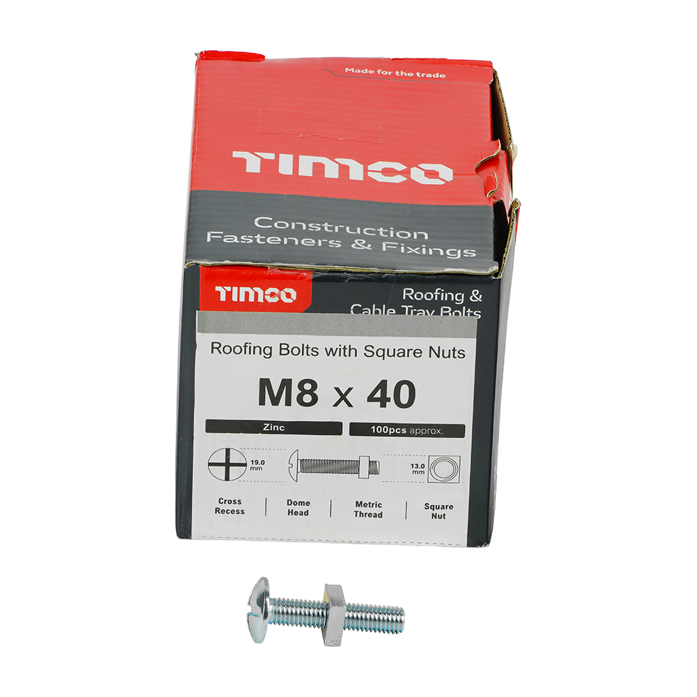 Roofing Bolt & SQ Nut Zinc - Image 3