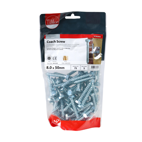 Coach Screw DIN 571 - BZP - Image 3