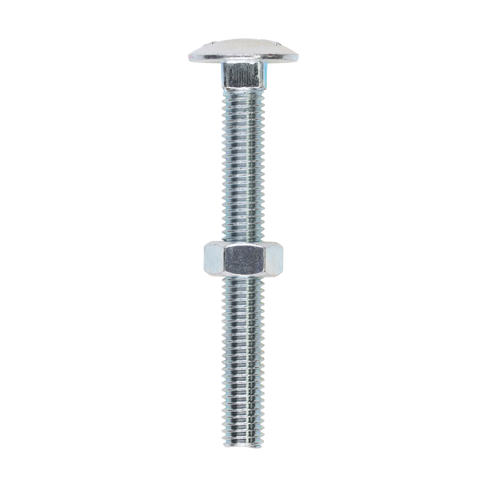 Carriage Bolt & Hex Nut - BZP - Image 1