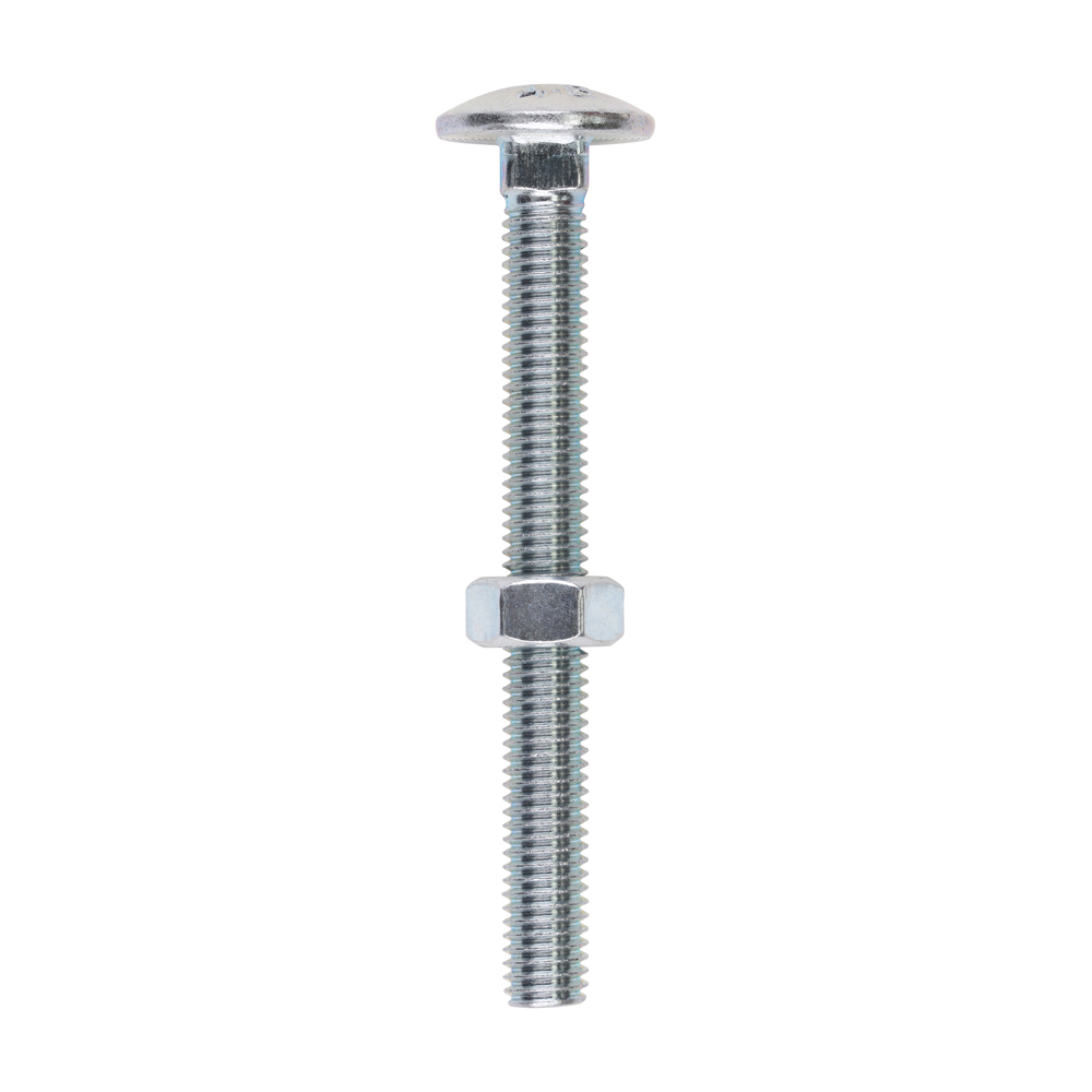 Carriage Bolt & Hex Nut - BZP - Image 1
