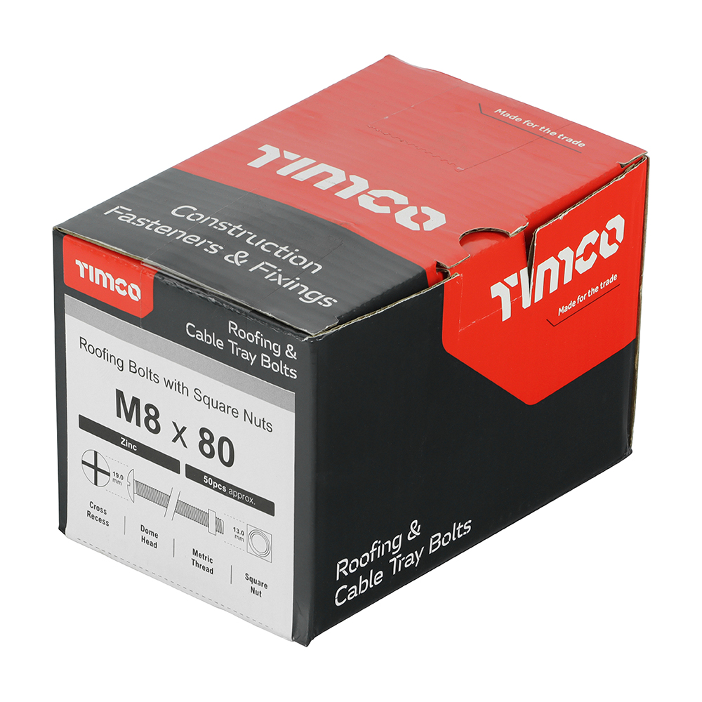 Roofing Bolt & SQ Nut Zinc - Image 2