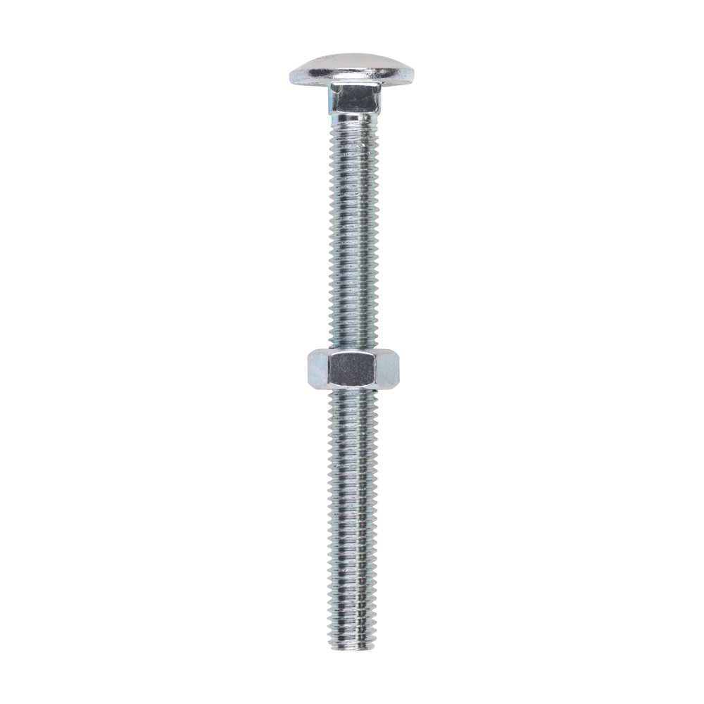 Carriage Bolt & Hex Nut - BZP