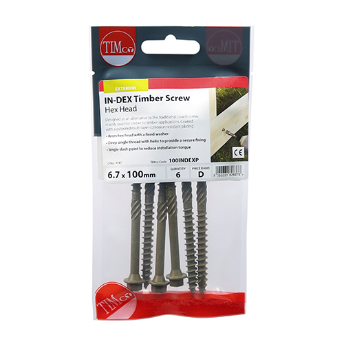 Hex Head Timber Screw - Green - Image 3