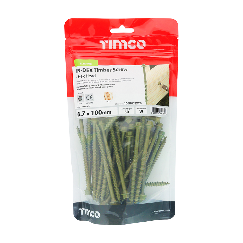 Hex Head Timber Screw - Green - Image 2