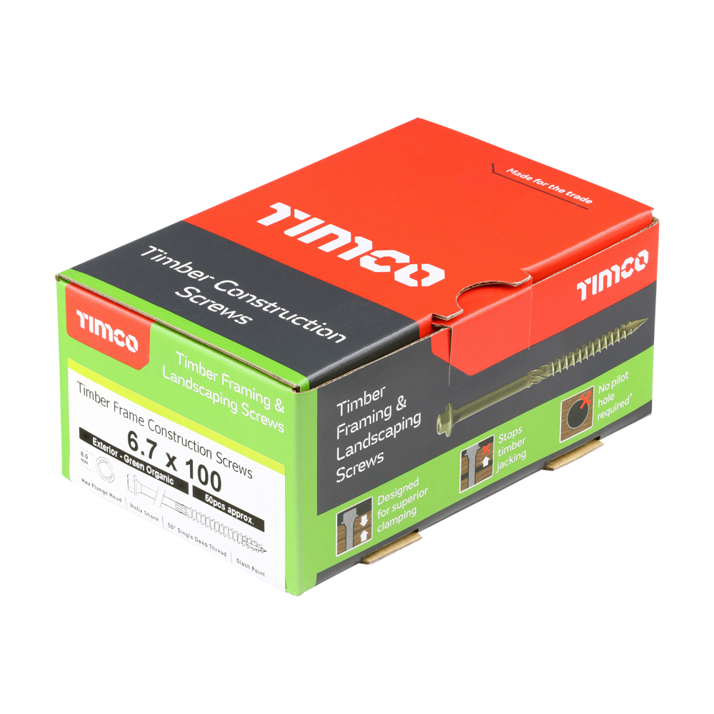 Timber Frame Screw HEX Green - Image 2