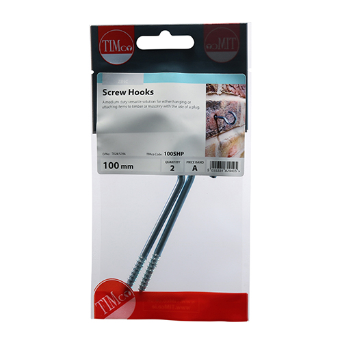 Screw Hooks - BZP - Image 2