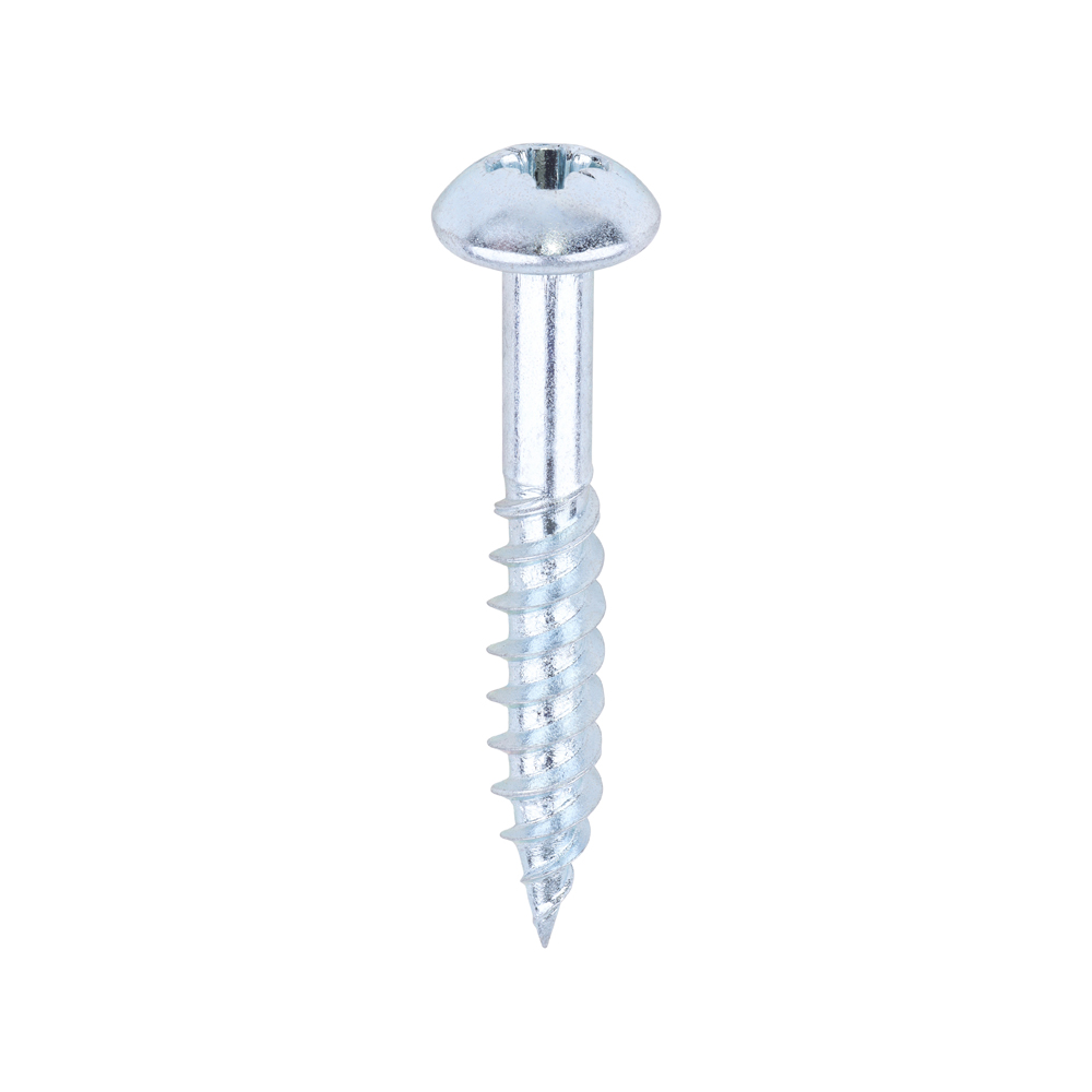 Twin Woodscrew PZ2 RND Zinc